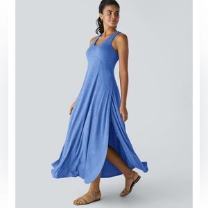 NWT U Neck Flowy Maxi Casual Tank Dress